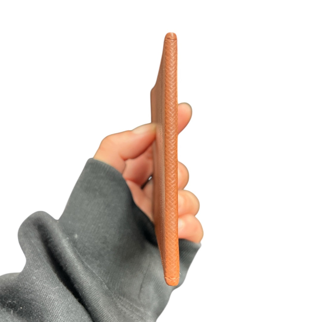 LOUIS VUITTON Taiga Leather Card Holder Brown LO2204