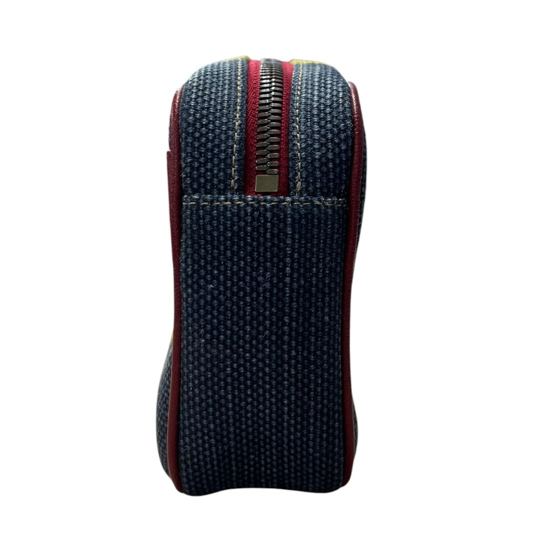 GUCCI Canvas Striped Canvas Belt Bag Belt Bag Multi-color (Red, Yellow, Green, Blue) Gold Hardware GU685