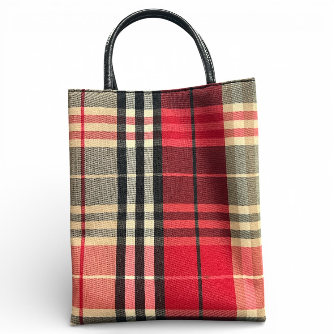 Burberry Check Pattern Handbag! BU942