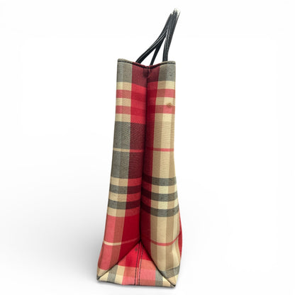 Burberry Check Pattern Handbag! BU942