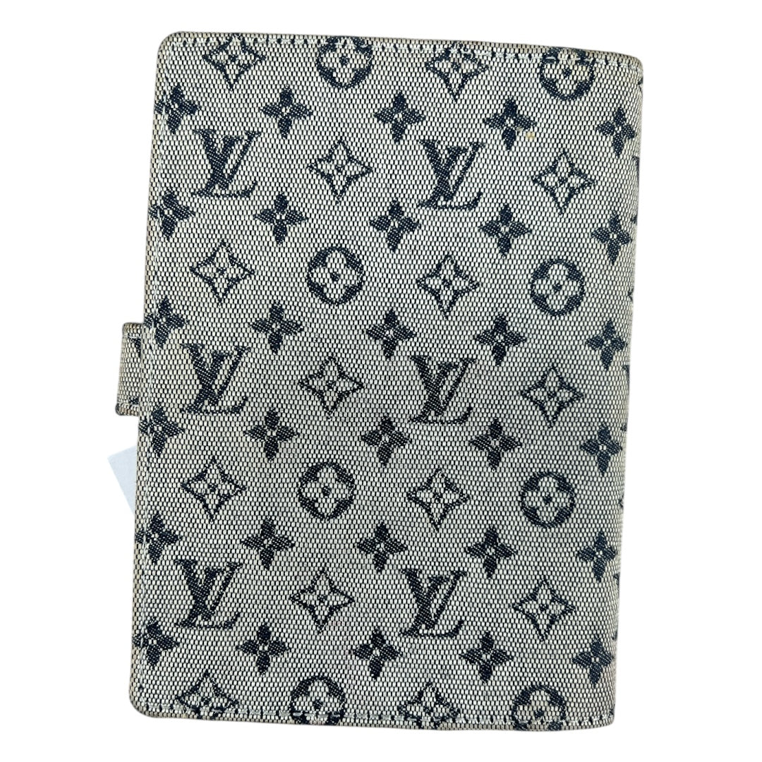 Louis Vuitton Monogram Mini Canvas Agenda PM 6-Ring Planner Cover Navy - LO2183