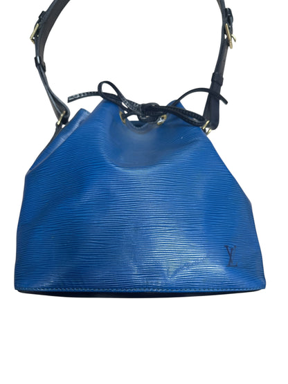 Louis Vuitton Petit Noe Epi Leather Shoulder Bag Blue/Black LO2195