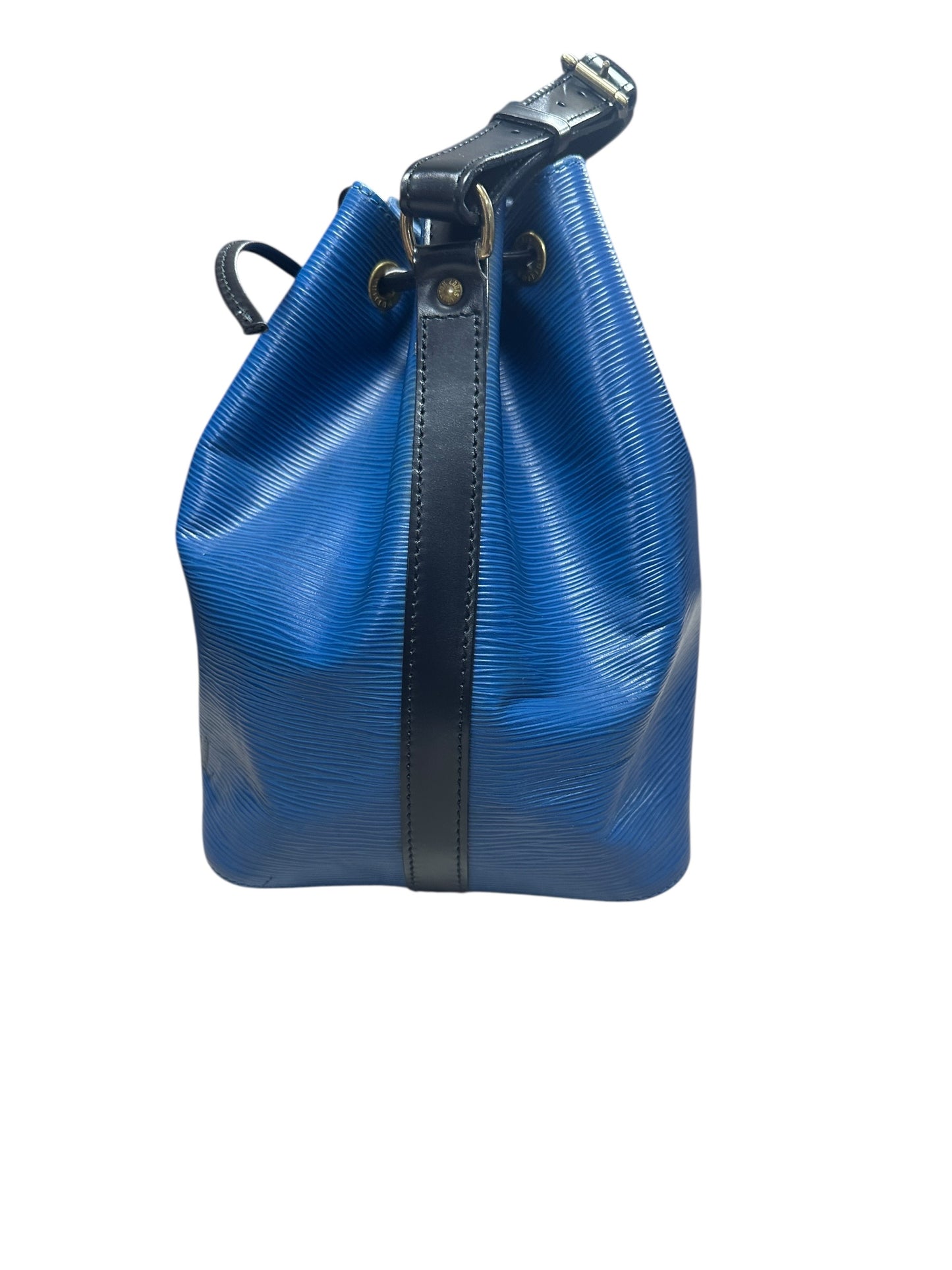 Louis Vuitton Petit Noe Epi Leather Shoulder Bag Blue/Black LO2195