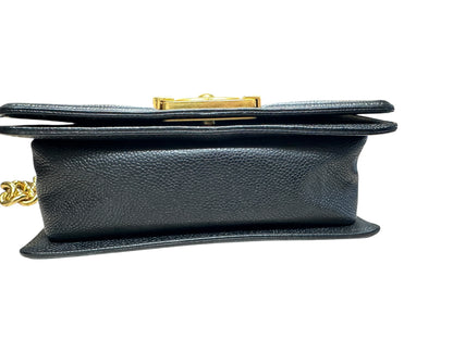 Chanel Boy Flap Bag Caviar Leather Black CH2096