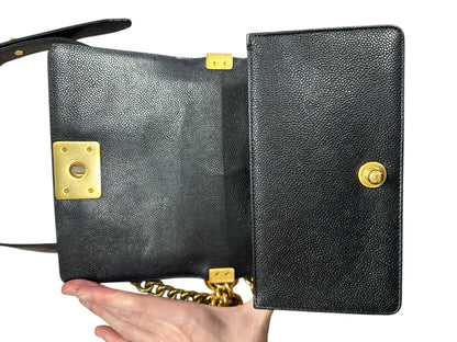Chanel Boy Flap Bag Caviar Leather Black CH2096