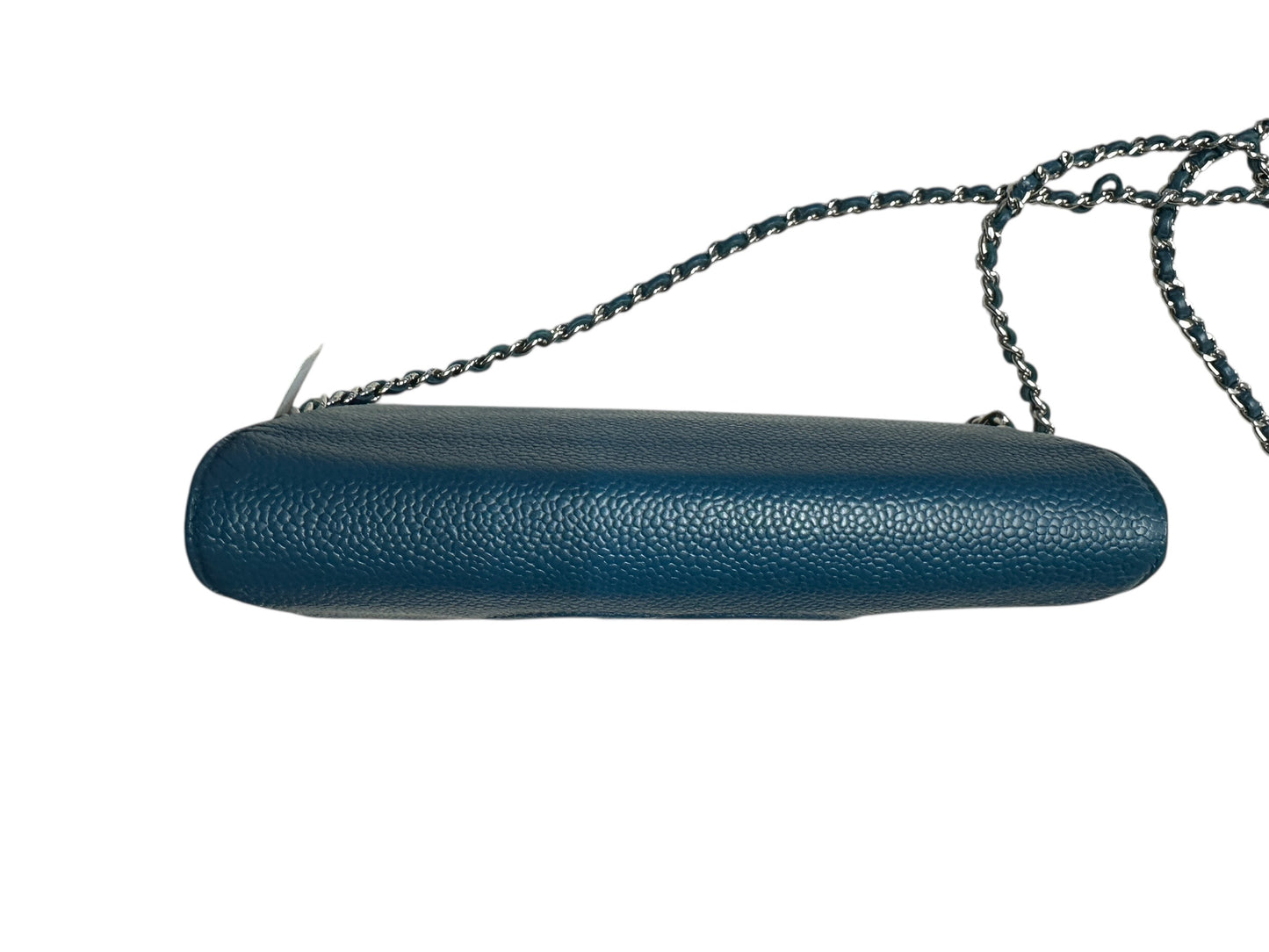 Chanel Timeless CC Caviar Leather Wallet on Chain WOC Teal CH2099