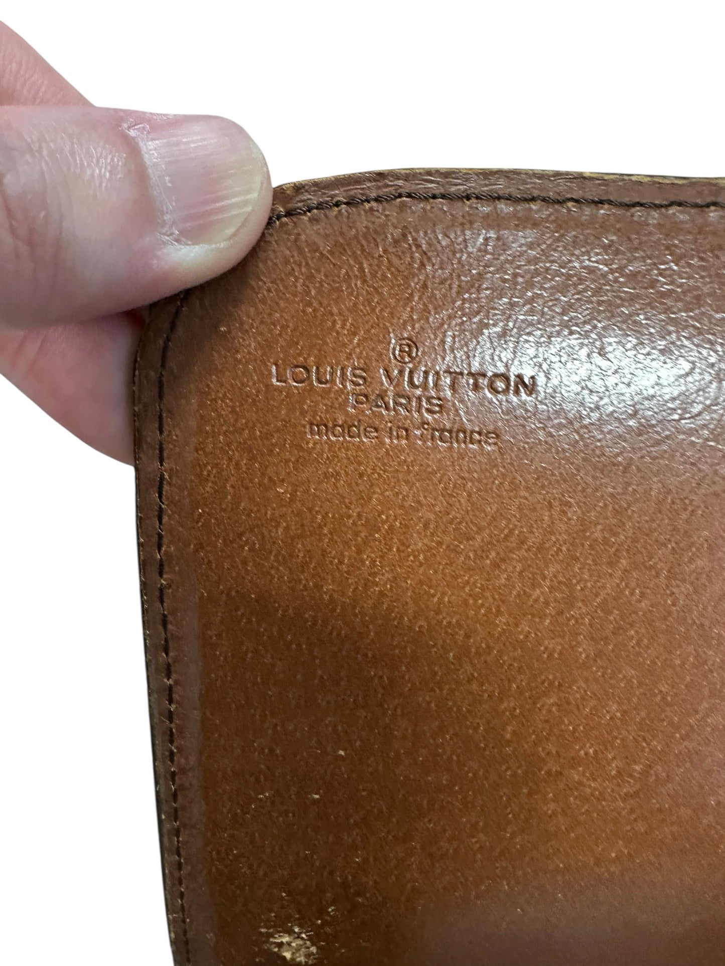 LOUIS VUITTON Monogram Cartouchiere Crossbody Bag Brown Gold Hardware LO2219
