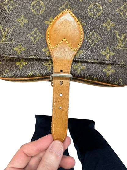 LOUIS VUITTON Monogram Cartouchiere Crossbody Bag Brown Gold Hardware LO2219