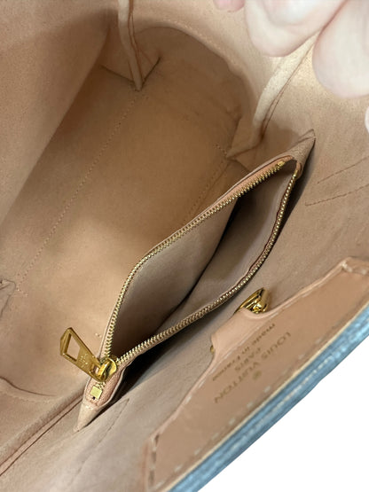 LOUIS VUITTON Damier Ebene Cabas Beaubourg Tote Bag Brown Gold Hardware LO2214