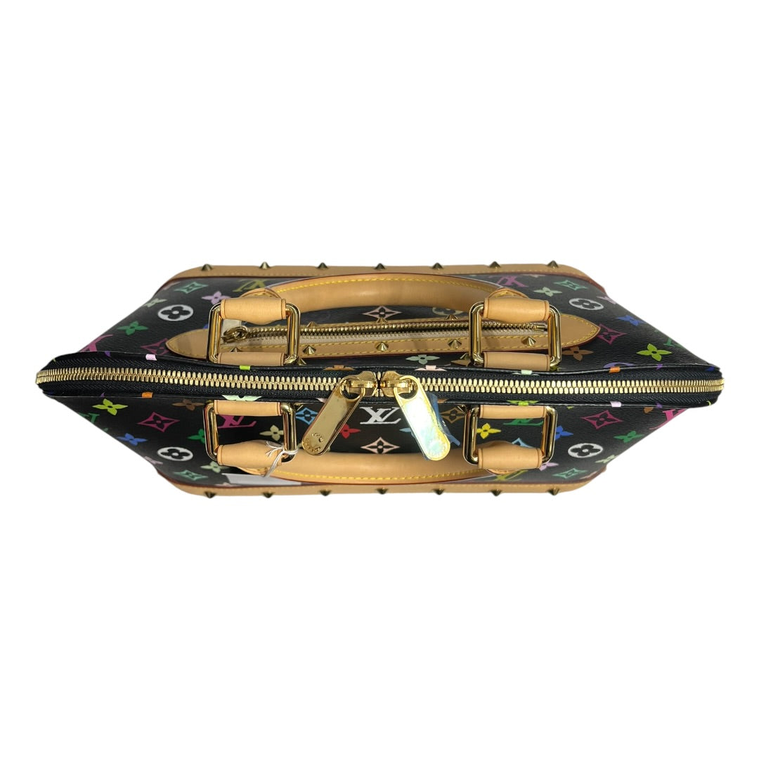 LOUIS VUITTON Multicolor Monogram Alma PM Handbag Black/Multicolor Gold Hardware LO2240