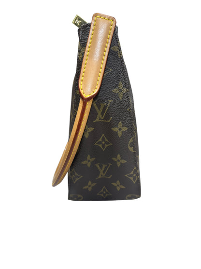 LOUIS VUITTON Monogram Pochette Accessoires Pouch Brown Gold Hardware LO2260