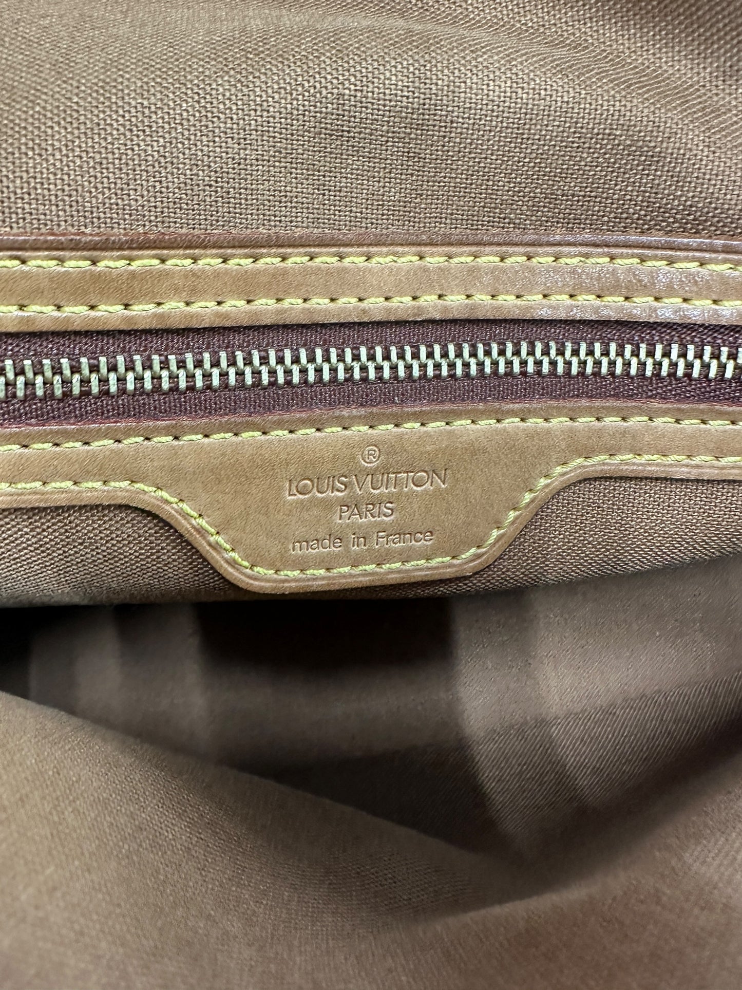 LOUIS VUITTON Monogram Mini Looping Shoulder Bag Brown Gold Hardware LO2276