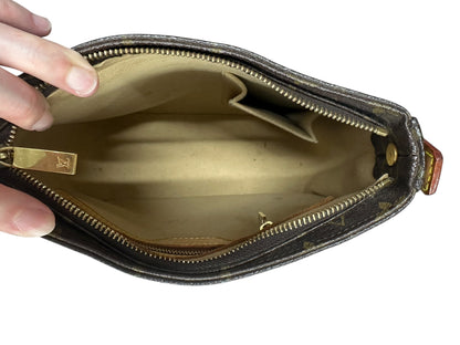 LOUIS VUITTON Monogram Looping MM Shoulder Bag Brown Gold Hardware LO2290