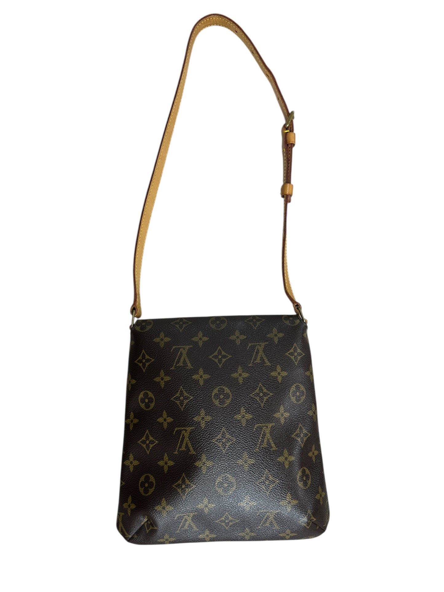 LOUIS VUITTON Monogram Musette Salsa Shoulder Bag Brown Gold Hardware LO2251