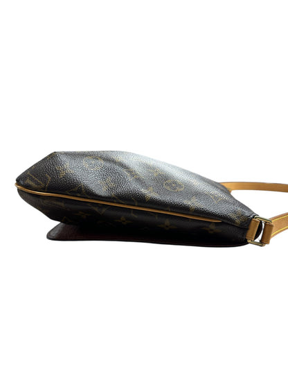 LOUIS VUITTON Monogram Musette Salsa Shoulder Bag Brown Gold Hardware LO2251