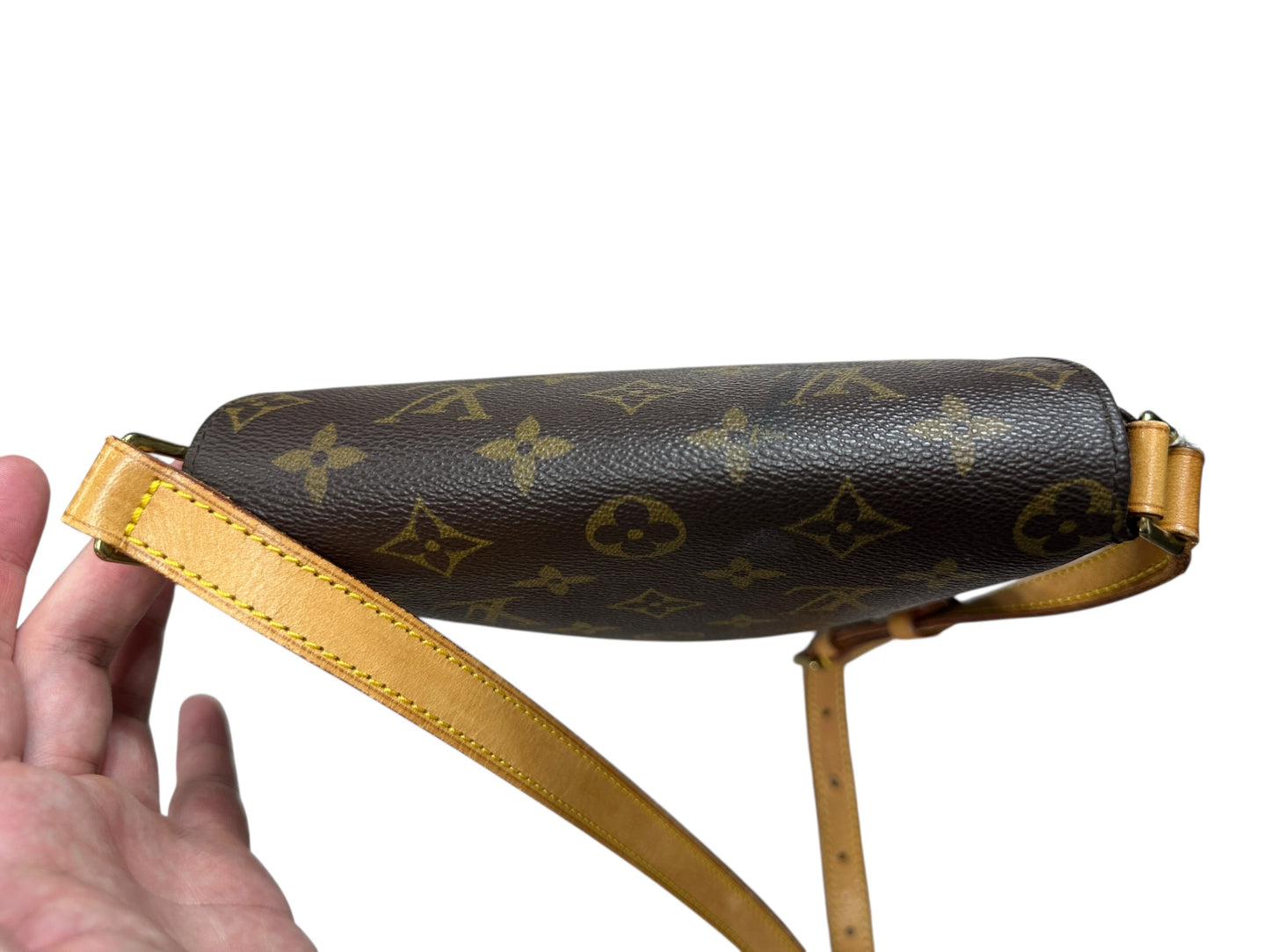 LOUIS VUITTON Monogram Musette Salsa Shoulder Bag Brown Gold Hardware LO2251