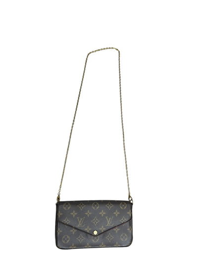 LOUIS VUITTON Monogram Zippy Wallet Brown Gold Hardware LO2268