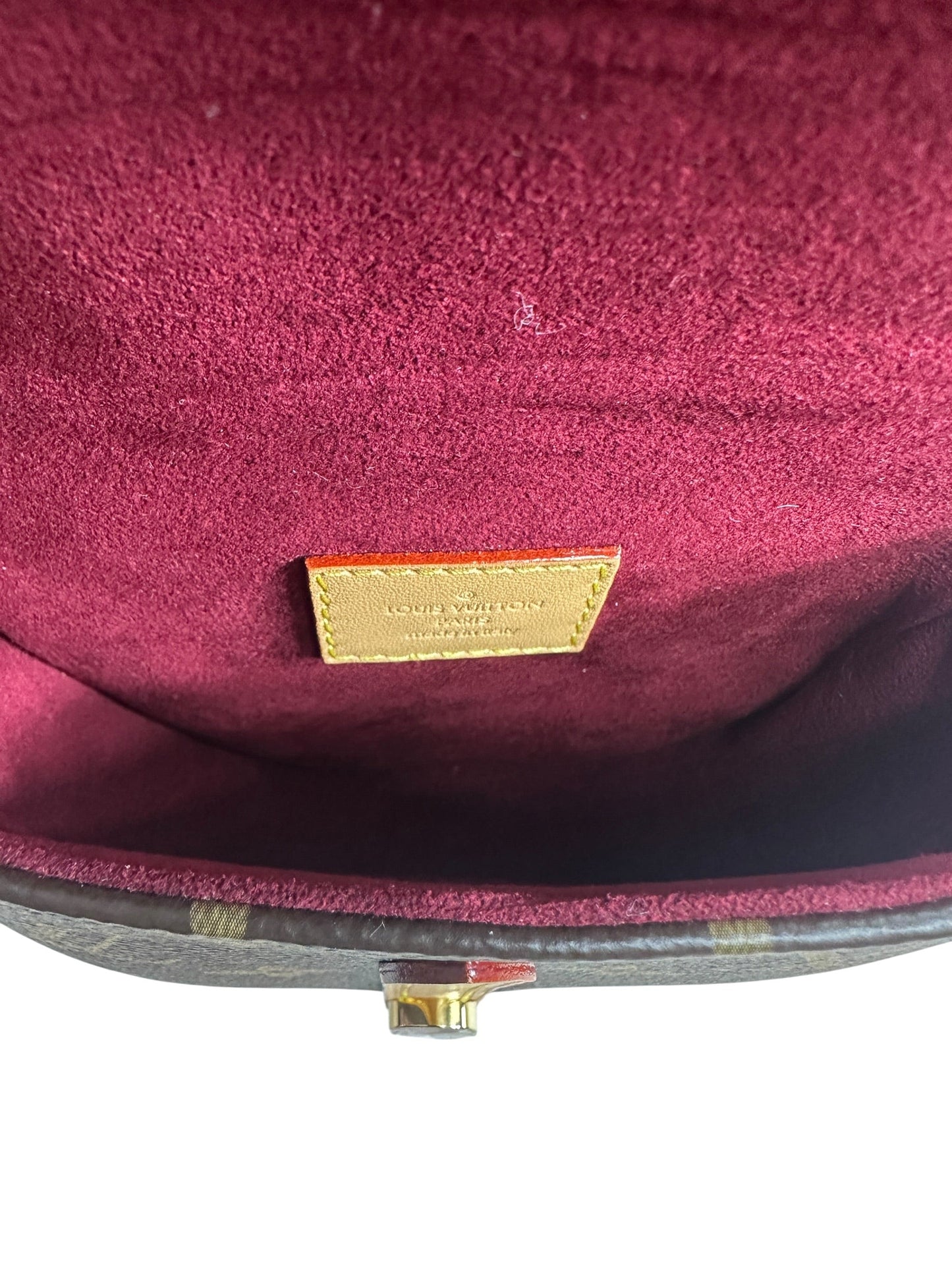 LOUIS VUITTON Monogram Boite Chapeau Souple PM Crossbody Bag Brown Gold Hardware LO2283