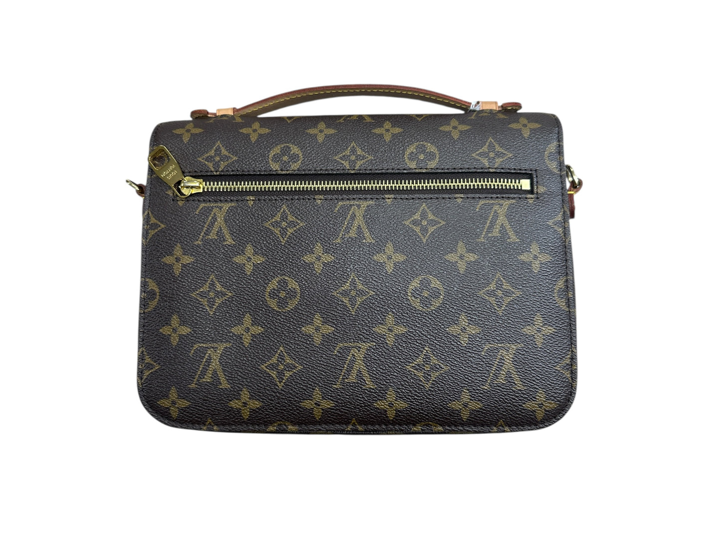 LOUIS VUITTON Monogram Pochette Metis Crossbody Bag Brown Gold Hardware LO2237