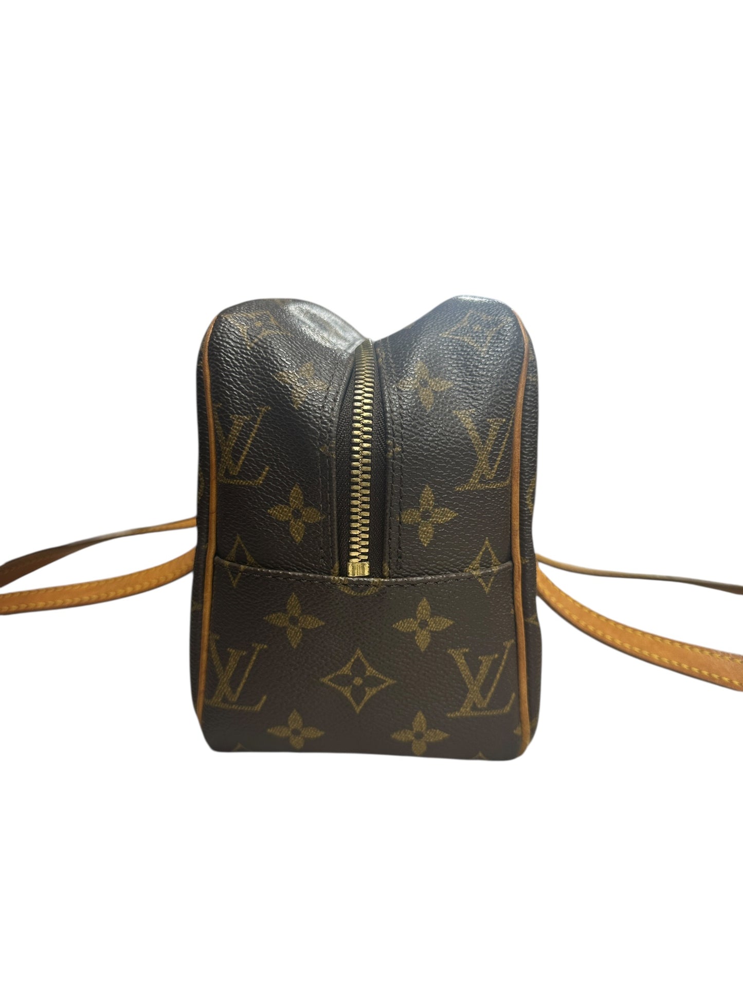 LOUIS VUITTON Monogram Cite MM Shoulder Bag Brown Gold Hardware LO2272