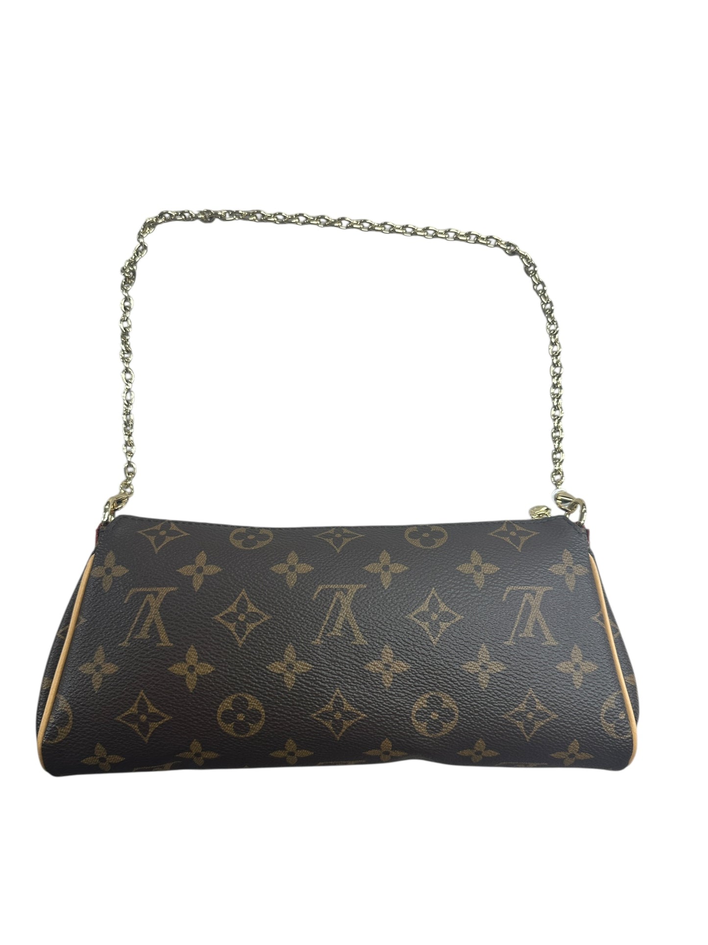 LOUIS VUITTON Monogram Eva Clutch Clutch Brown Gold Hardware LO2281