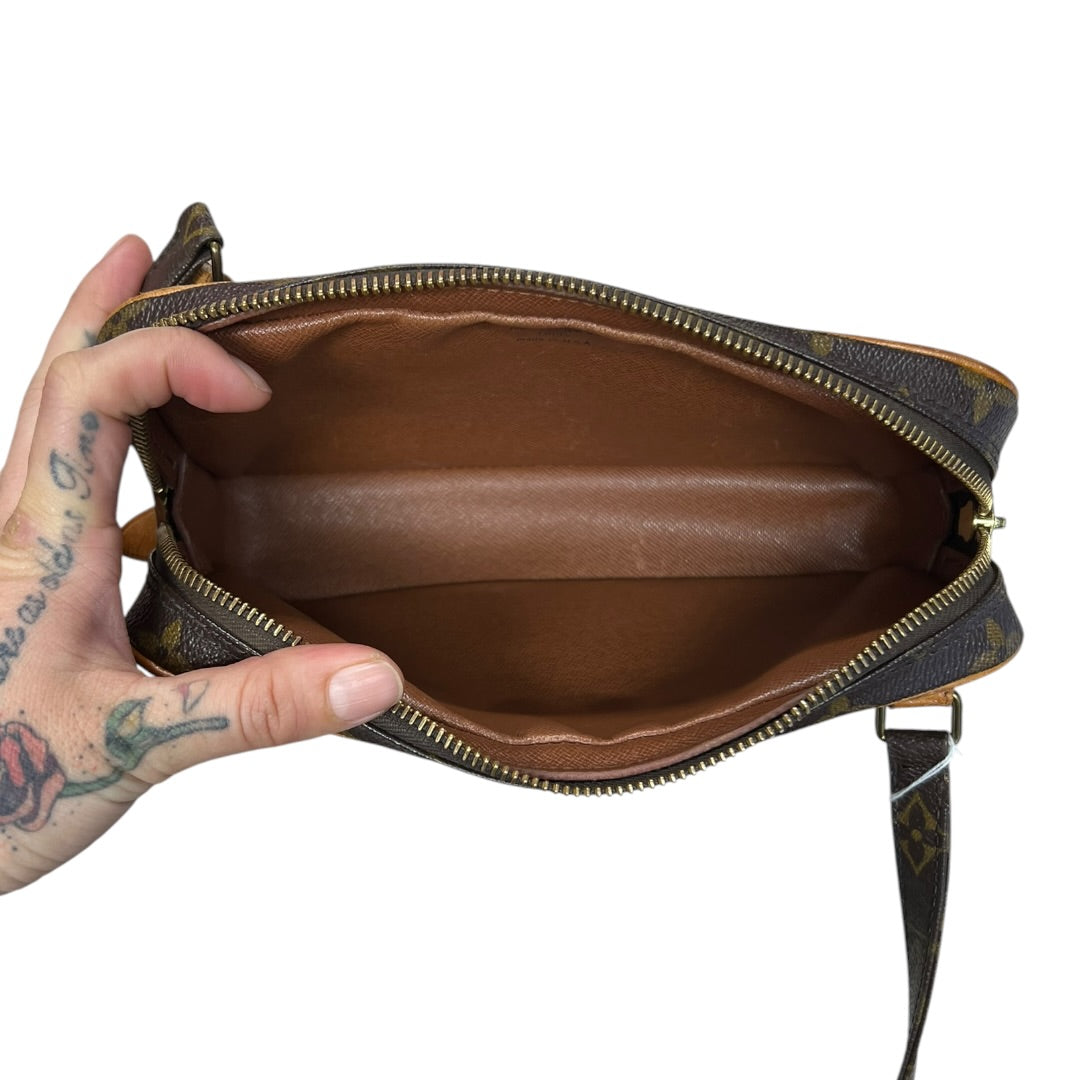 LOUIS VUITTON Monogram Marly Bandouliere Crossbody Bag Brown Gold Hardware LO2304