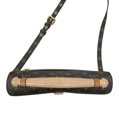 LOUIS VUITTON Monogram Pochette Metis Crossbody Bag Brown Gold Hardware LO2307