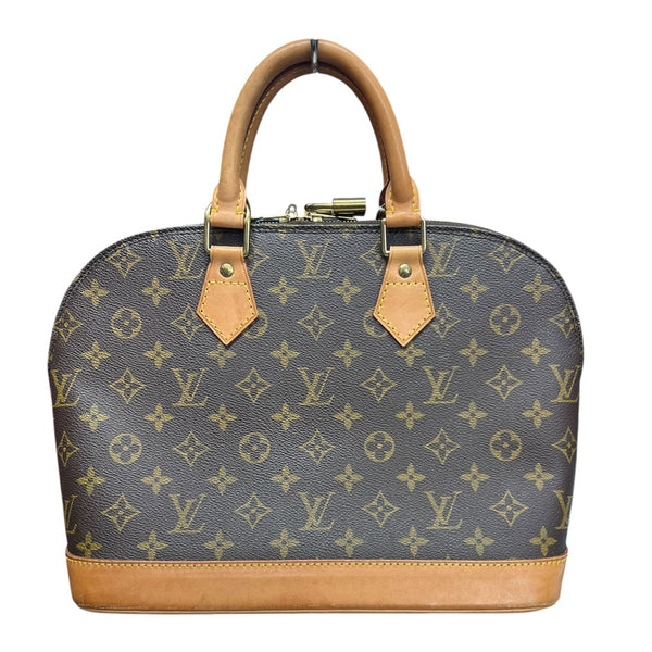 LOUIS VUITTON Monogram Alma PM Handbag Brown Gold Hardware LO2302