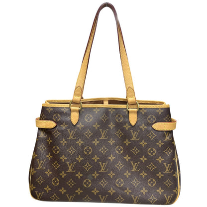LOUIS VUITTON Monogram Batignolles Horizontal Tote Bag Brown Gold Hardware LO2300