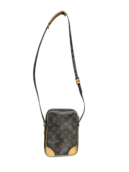 LOUIS VUITTON Monogram Danube Crossbody Bag Brown Gold Hardware LO2301