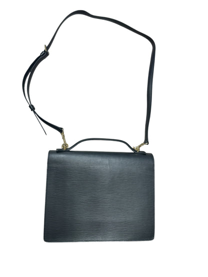 LOUIS VUITTON Epi Locky BB Handbag Black Gold Hardware LO2310