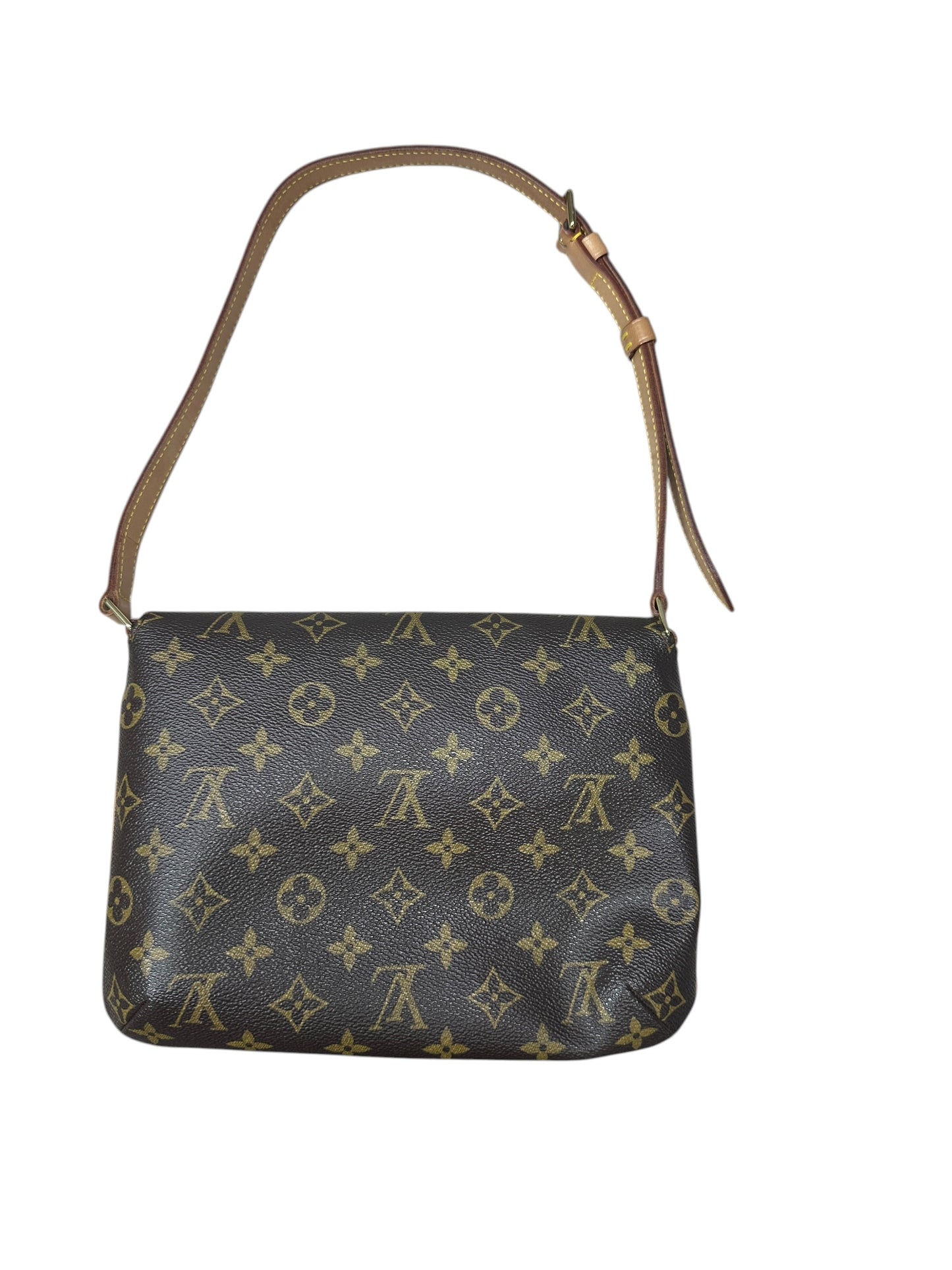 LOUIS VUITTON Monogram Musette Salsa Shoulder Bag Brown Gold Hardware LO2317