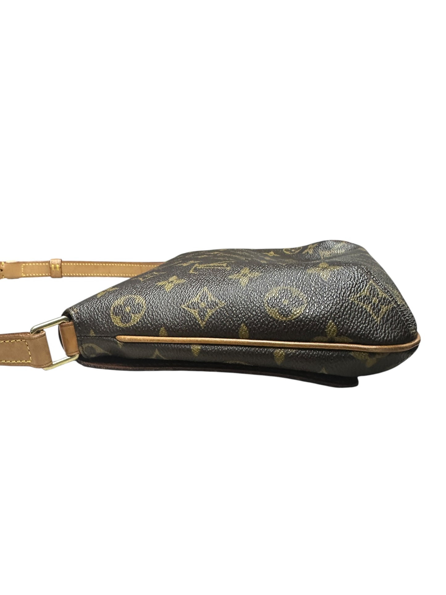 LOUIS VUITTON Monogram Musette Salsa Shoulder Bag Brown Gold Hardware LO2317