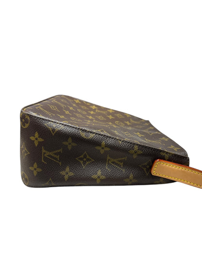 LOUIS VUITTON Monogram Looping MM Shoulder Bag Brown Gold Hardware LO2318