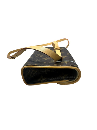 LOUIS VUITTON Monogram Viva Cite PM Crossbody Bag Brown Gold Hardware LO2320