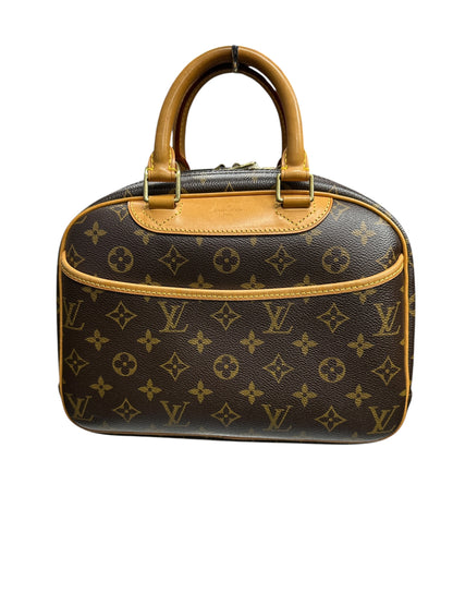 LOUIS VUITTON Monogram Alma PM Handbag Brown Gold Hardware LO2323
