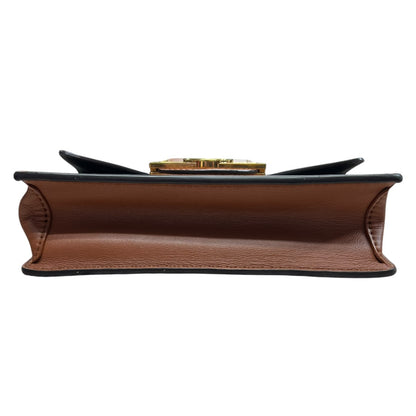LOUIS VUITTON Monogram Reverse Dauphine Chain Wallet Brown Gold Hardware LO2344