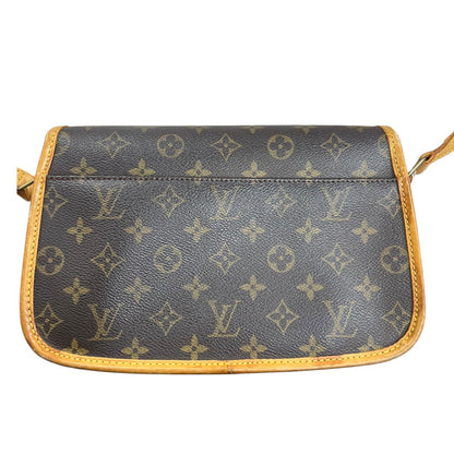 LOUIS VUITTON Monogram Sologne Crossbody Bag Brown Gold Hardware LO2358