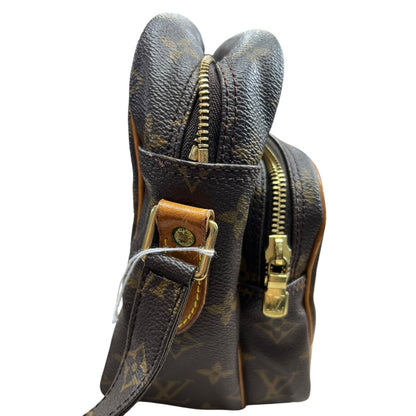 LOUIS VUITTON Monogram Nile Crossbody Bag Brown Gold Hardware LO2360