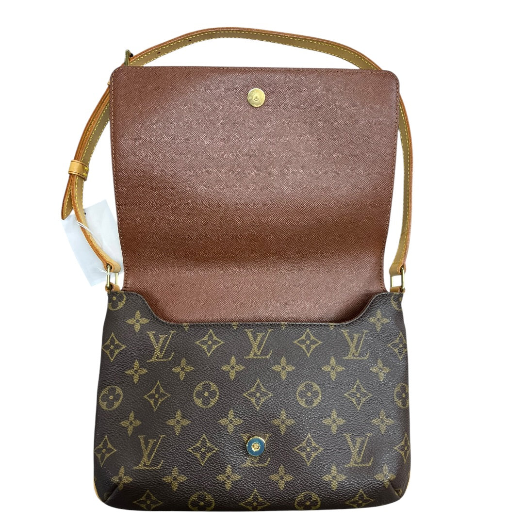 LOUIS VUITTON Monogram Musette Salsa Shoulder Bag Brown Gold Hardware LO2353