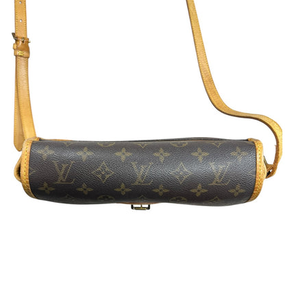 LOUIS VUITTON Monogram Sologne Crossbody Bag Brown Gold Hardware LO2358