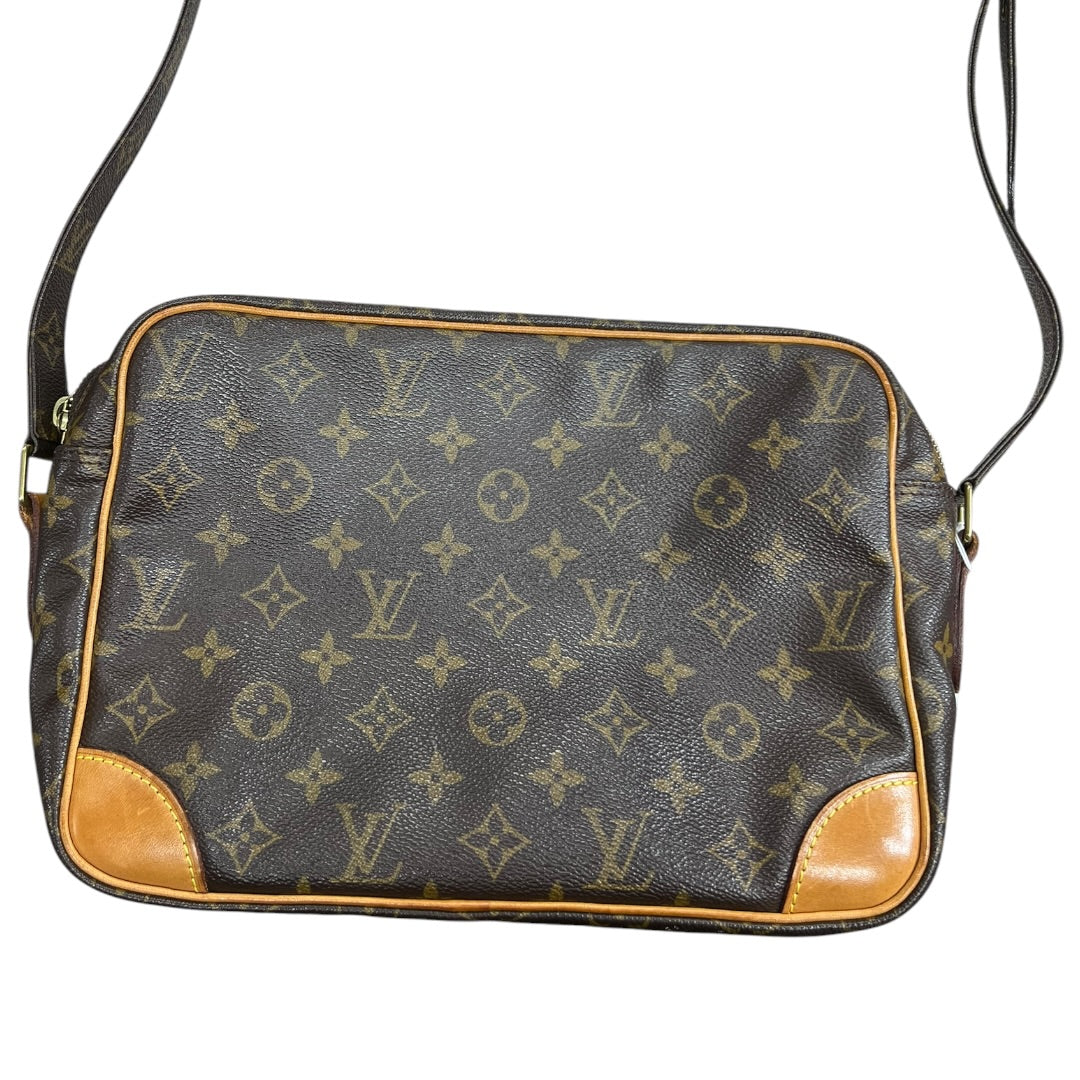 LOUIS VUITTON Monogram Nile Crossbody Bag Brown Gold Hardware LO2360