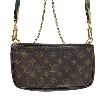 LOUIS VUITTON Monogram Multi Pochette Accessoires Crossbody Bag Brown Gold Hardware LO2342