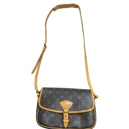 LOUIS VUITTON Monogram Sologne Crossbody Bag Brown Gold Hardware LO2358