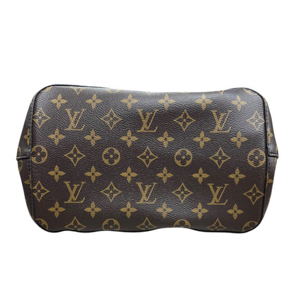 LOUIS VUITTON Monogram NeoNoe MM Bucket Bag Brown/Black Gold Hardware LO2334