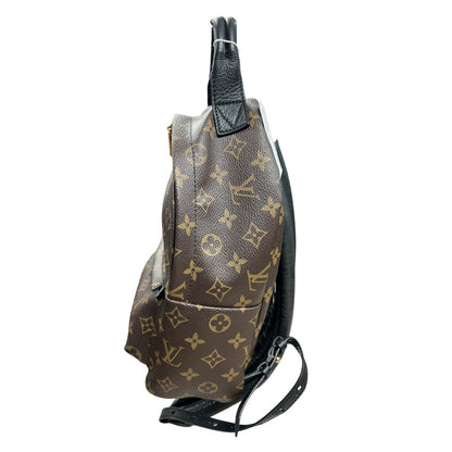 LOUIS VUITTON Monogram Palm Springs Mini Backpack Brown Gold Hardware LO2326