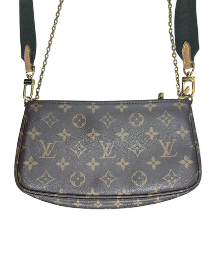 LOUIS VUITTON Monogram Multi Pochette Accessoires Crossbody Bag Brown Khaki Gold Hardware LO2361