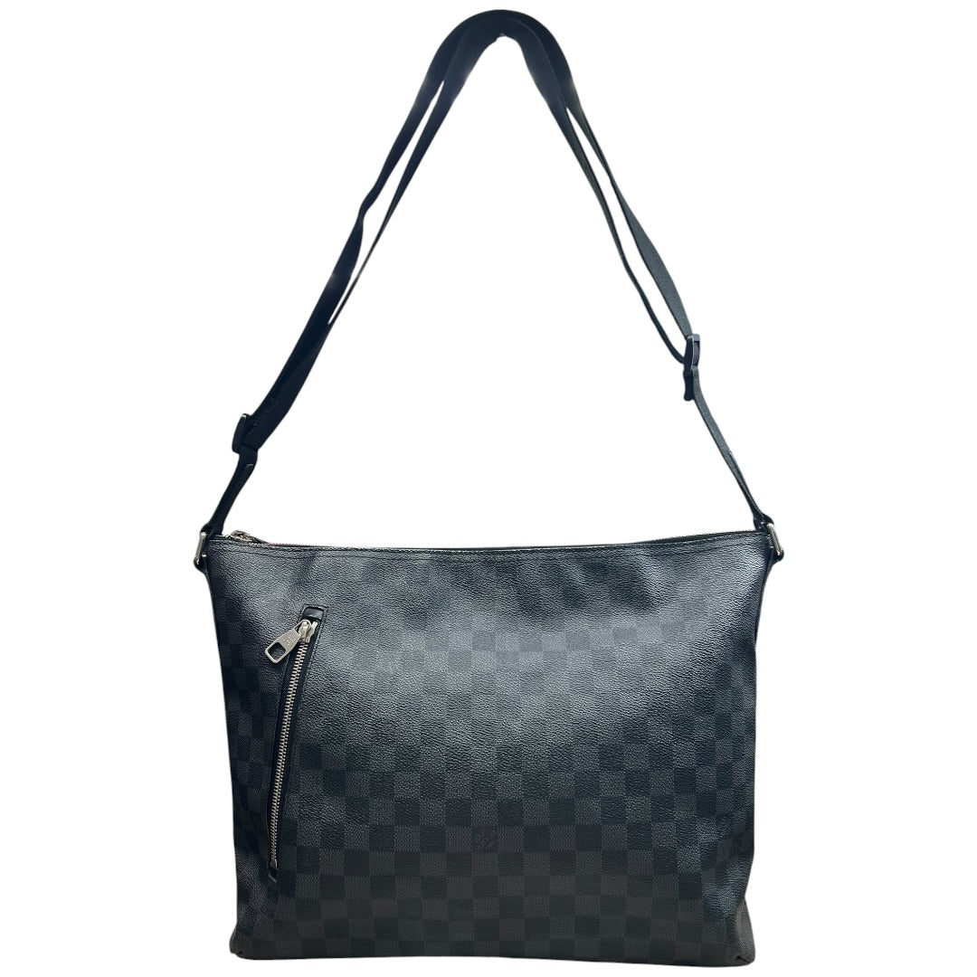 LOUIS VUITTON Damier Graphite Mick PM Messenger Bag Black Silver Hardware LO2365