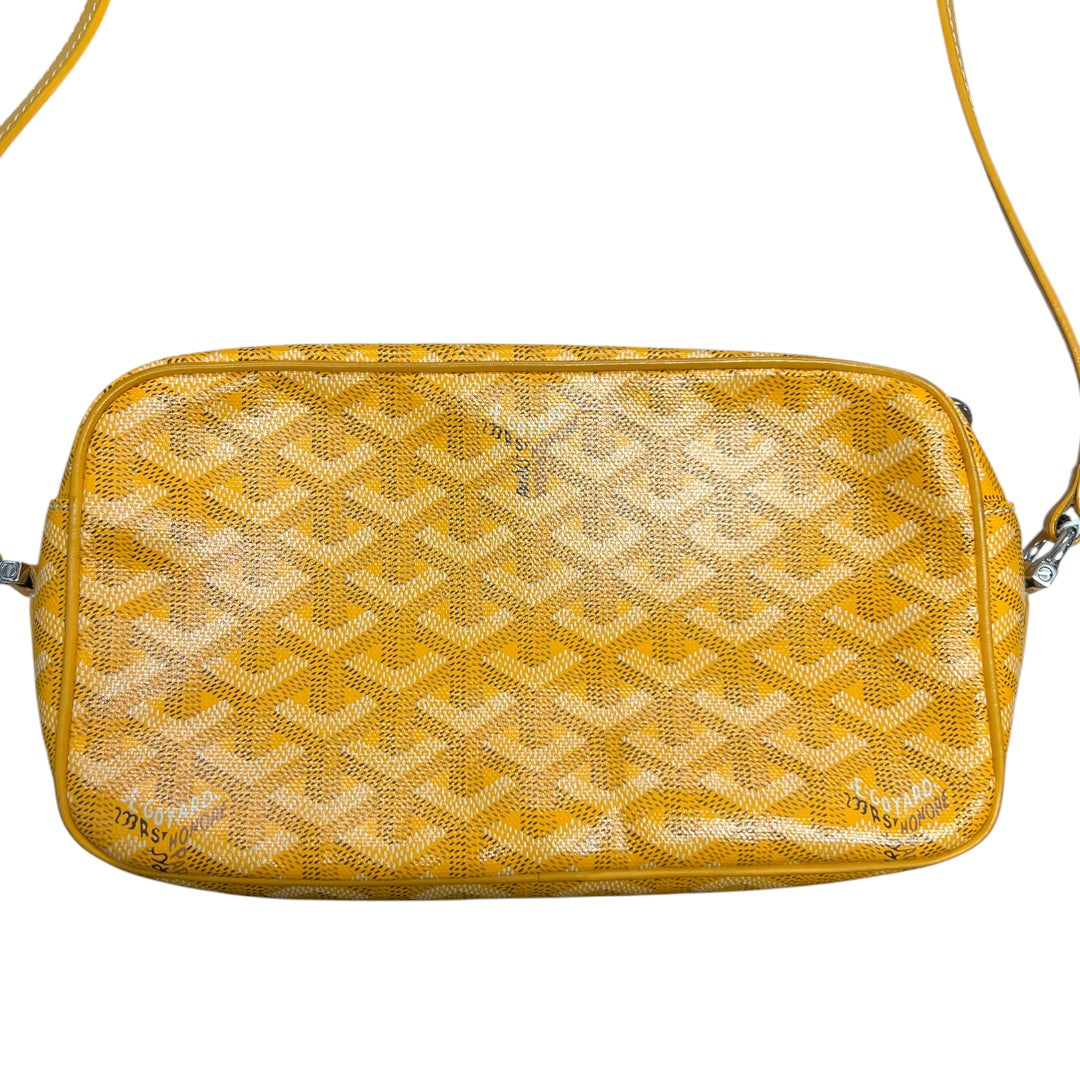 GOYARD Goyardine Cap Vert PM Crossbody Yellow Silver Hardware GO12