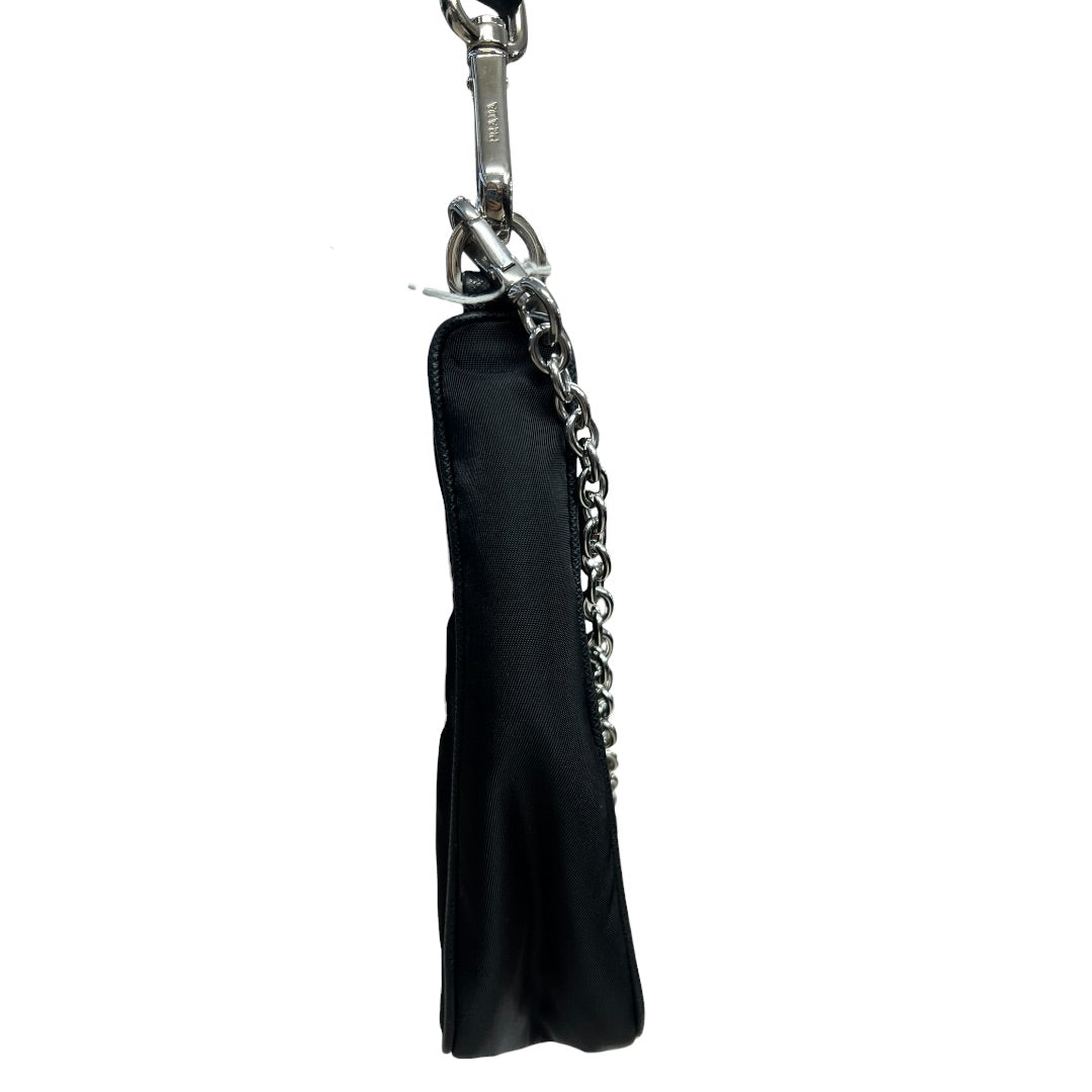PRADA Re-Nylon Re-Edition 2005 Shoulder Bag Black Silver Hardware PR187